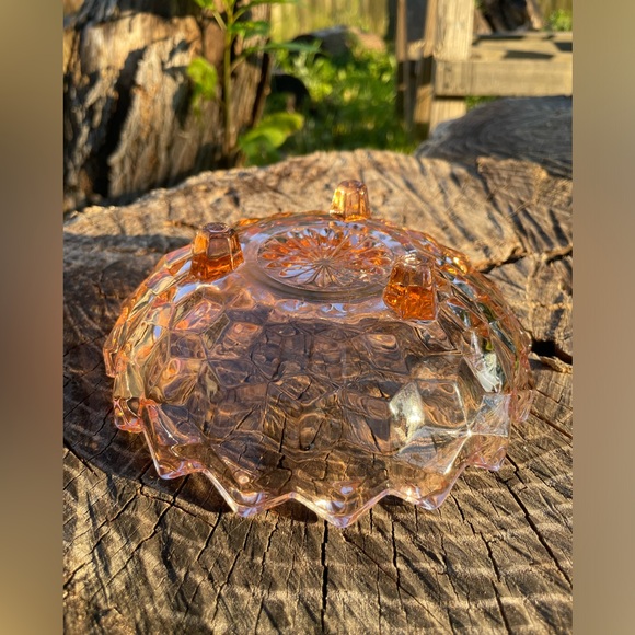 Vintage Pink Depression Candy Dish Bowl - Picture 4 of 14